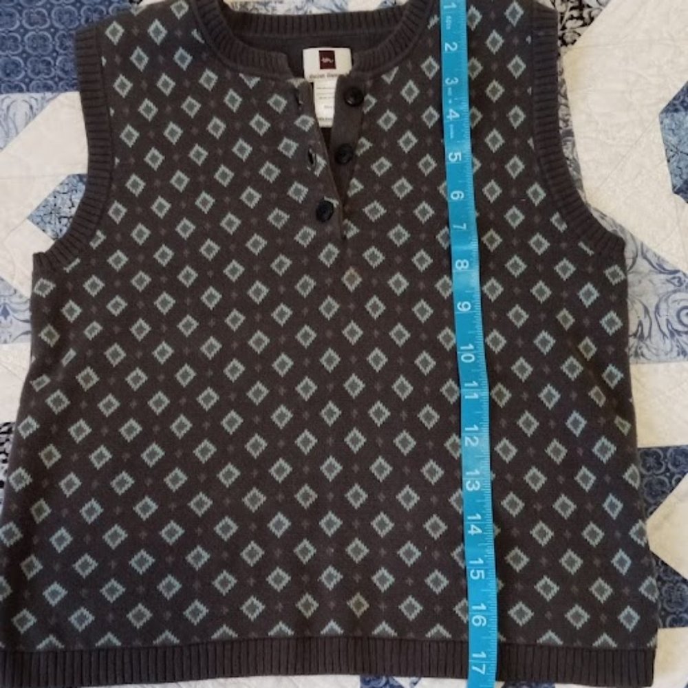 Tea Collection Pima Cotton Vest Boy Size 6 - Picture 5 of 6